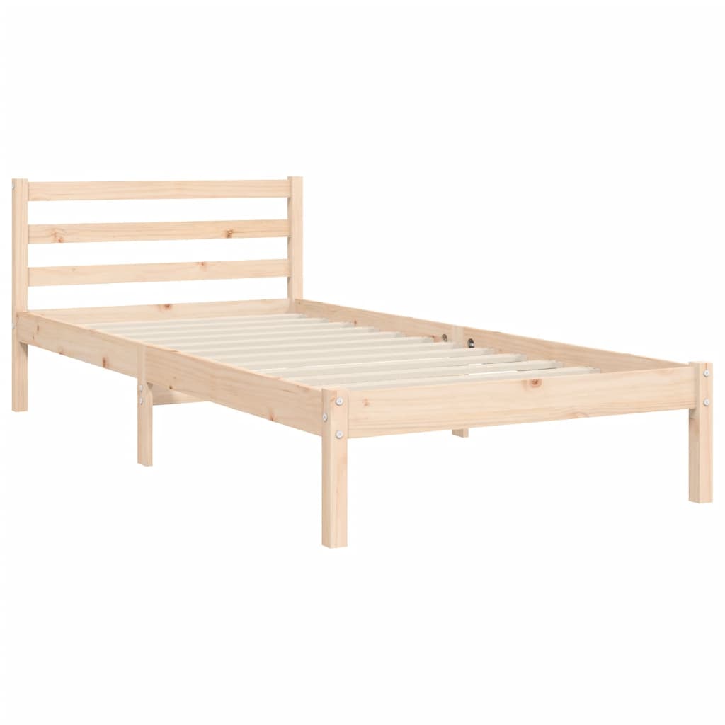 vidaXL Bed Frame without Mattress 90x200 cm Solid Wood