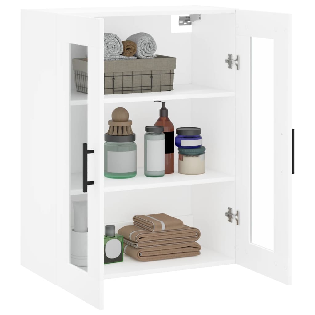 vidaXL Wall Mounted Cabinet White 69.5x34x90 cm