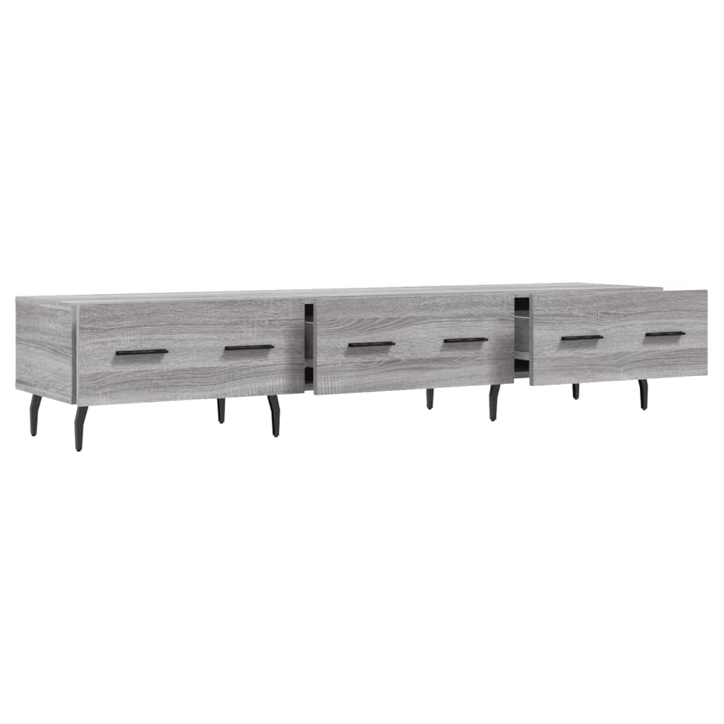 vidaXL TV Cabinet Grey Sonoma 150x36x30 cm Engineered Wood