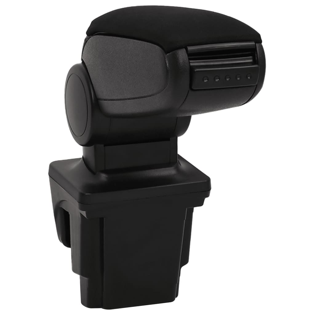 vidaXL Car Armrest Black 16x32x(35-50.5) cm ABS