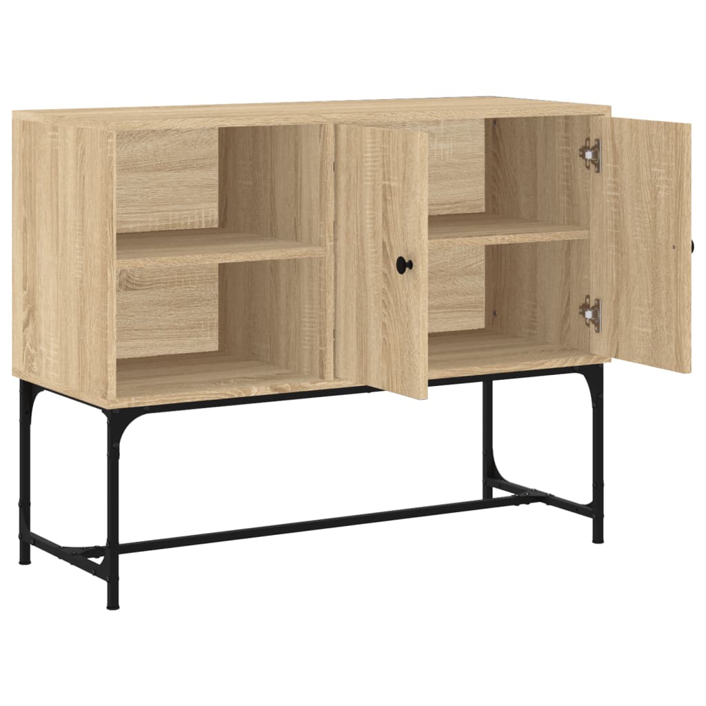 vidaXL Sideboard Sonoma Oak 100x40x79.5 cm Engineered Wood