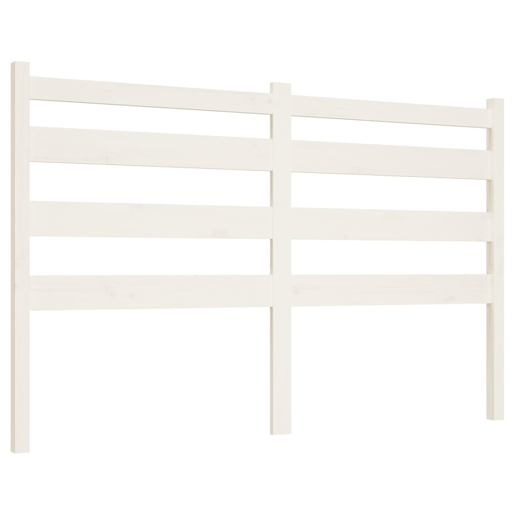 vidaXL Bed Headboard White 206x4x100 cm Solid Wood Pine