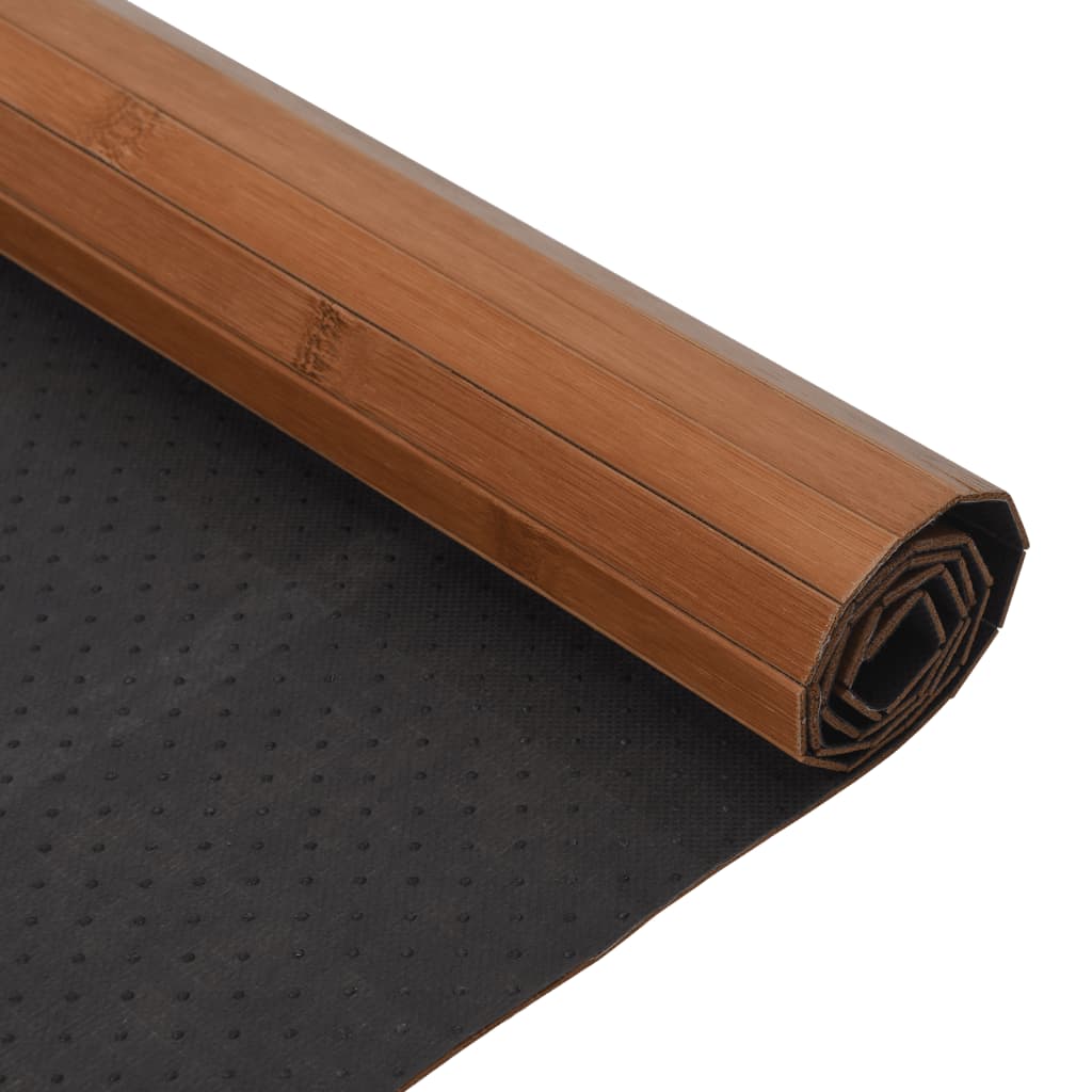 vidaXL Rug Rectangular Brown 70x100 cm Bamboo