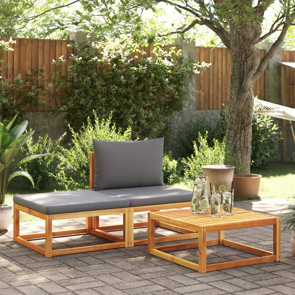 vidaXL Garden Table 65x65x29 cm Solid Wood Acacia