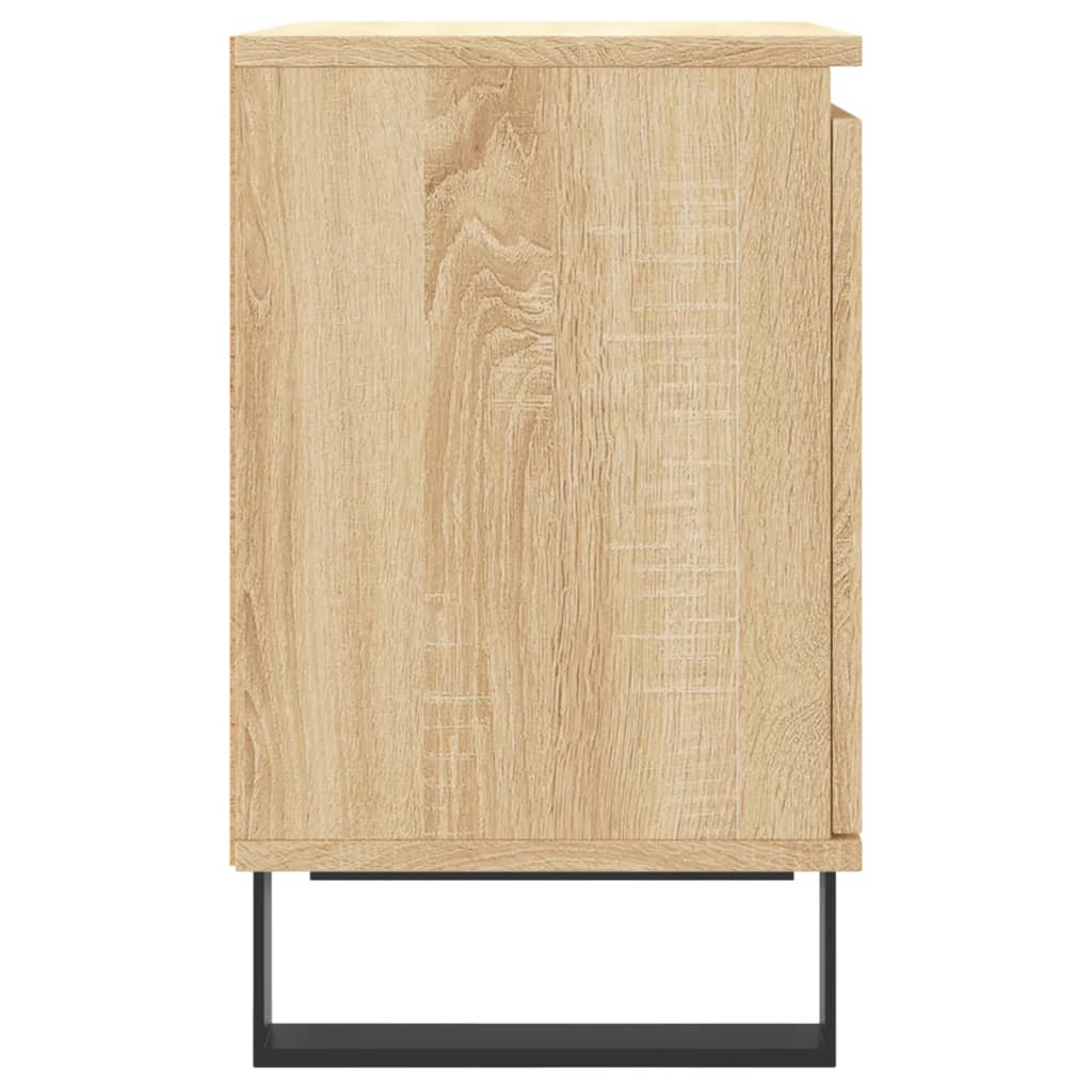 vidaXL Bedside Cabinets 2 pcs Sonoma Oak 40x30x50 cm Engineered Wood