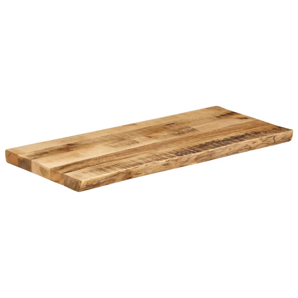 vidaXL Table Top Live Edge 90x40x3.8 cm Solid Wood Rough Mango