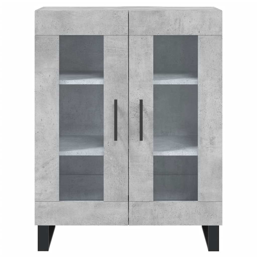 vidaXL Sideboard Concrete Grey 69.5x34x90 cm Engineered Wood