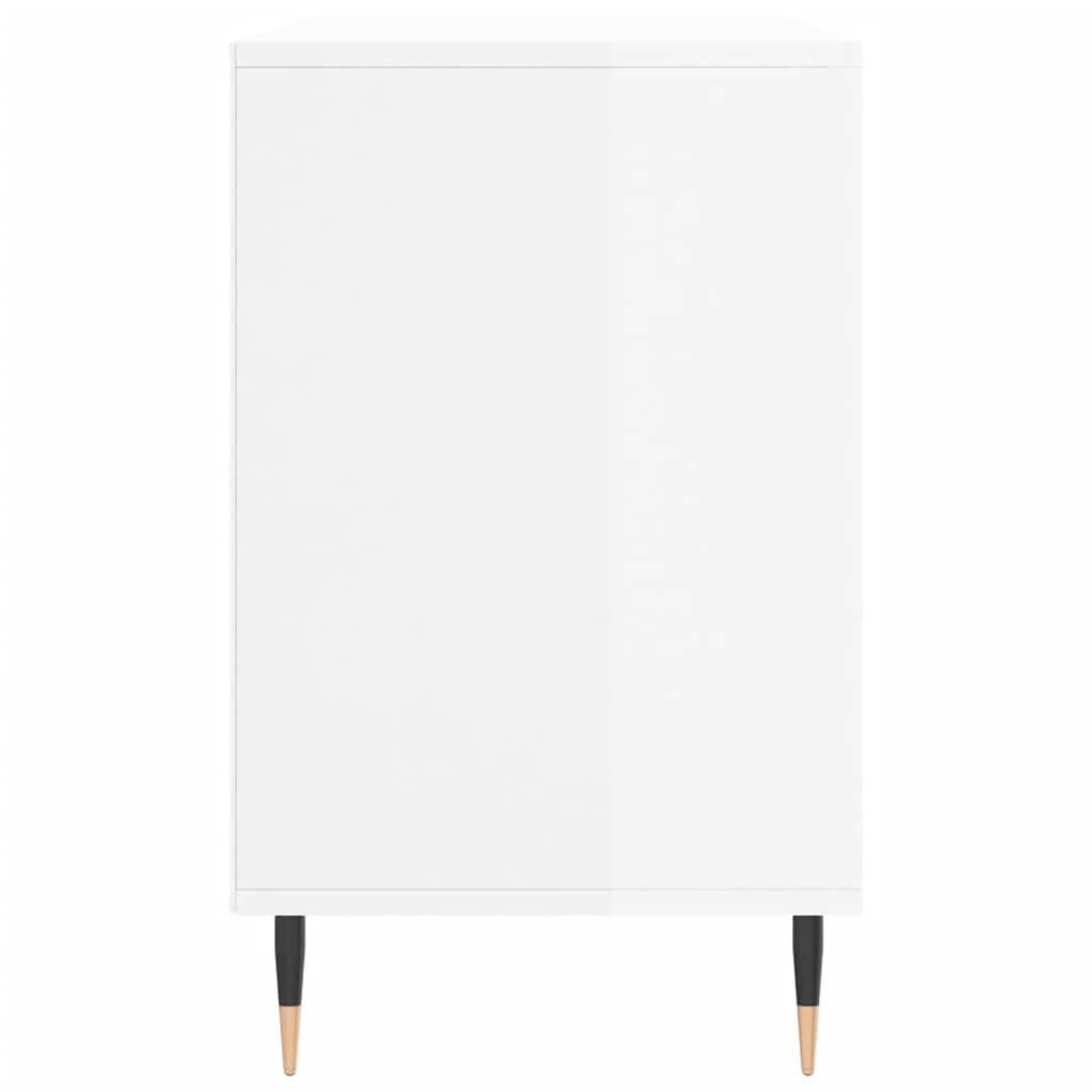 vidaXL Shoe Cabinet High Gloss White 102x36x60 cm Engineered Wood