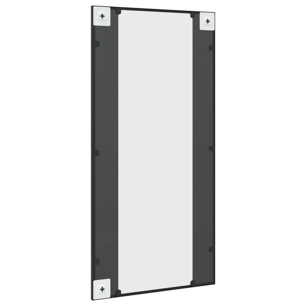 vidaXL Wall Mirror Black 50x100 cm Rectangle Iron