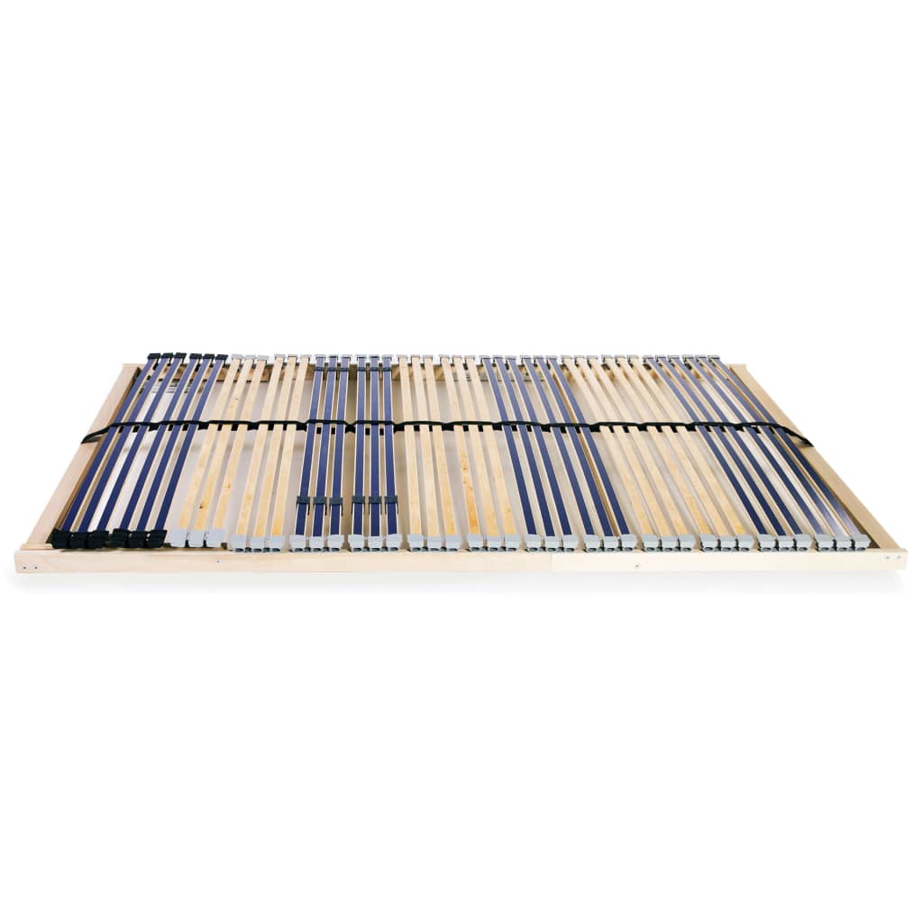 vidaXL Slatted Bed Base without Mattress with 42 Slats 7 Zones 100x200 cm