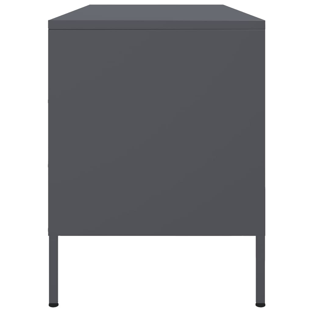 vidaXL TV Cabinet Anthracite 100.5x39x50.5 cm Steel