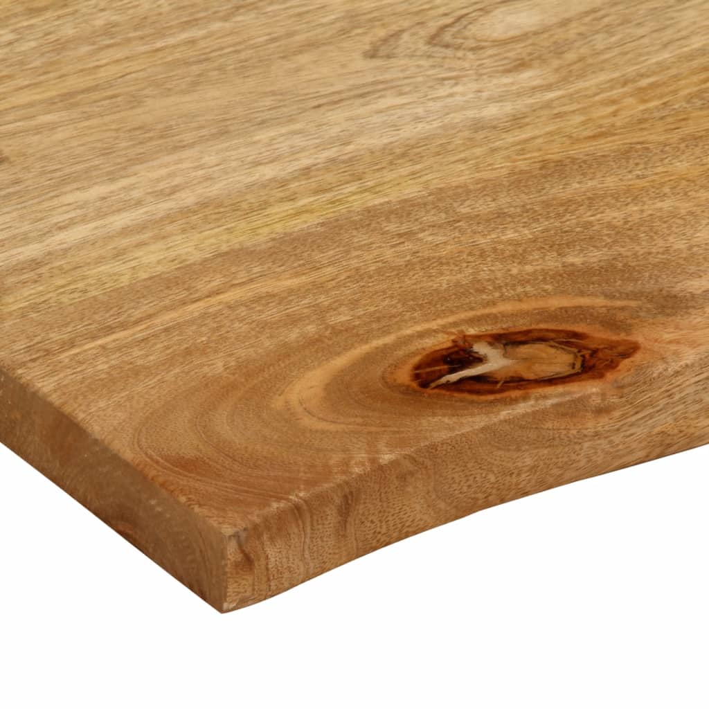 vidaXL Table Top Live Edge 90x80x2.5 cm Solid Wood Mango