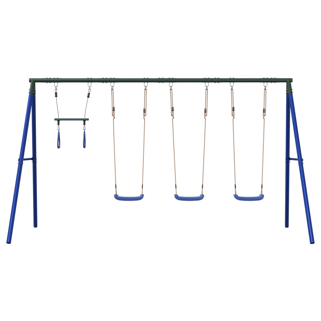 vidaXL Outdoor Swing Set with Swings and Trapeze