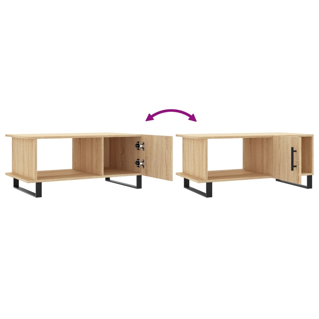 vidaXL Coffee Table Sonoma Oak 90x50x40 cm Engineered Wood