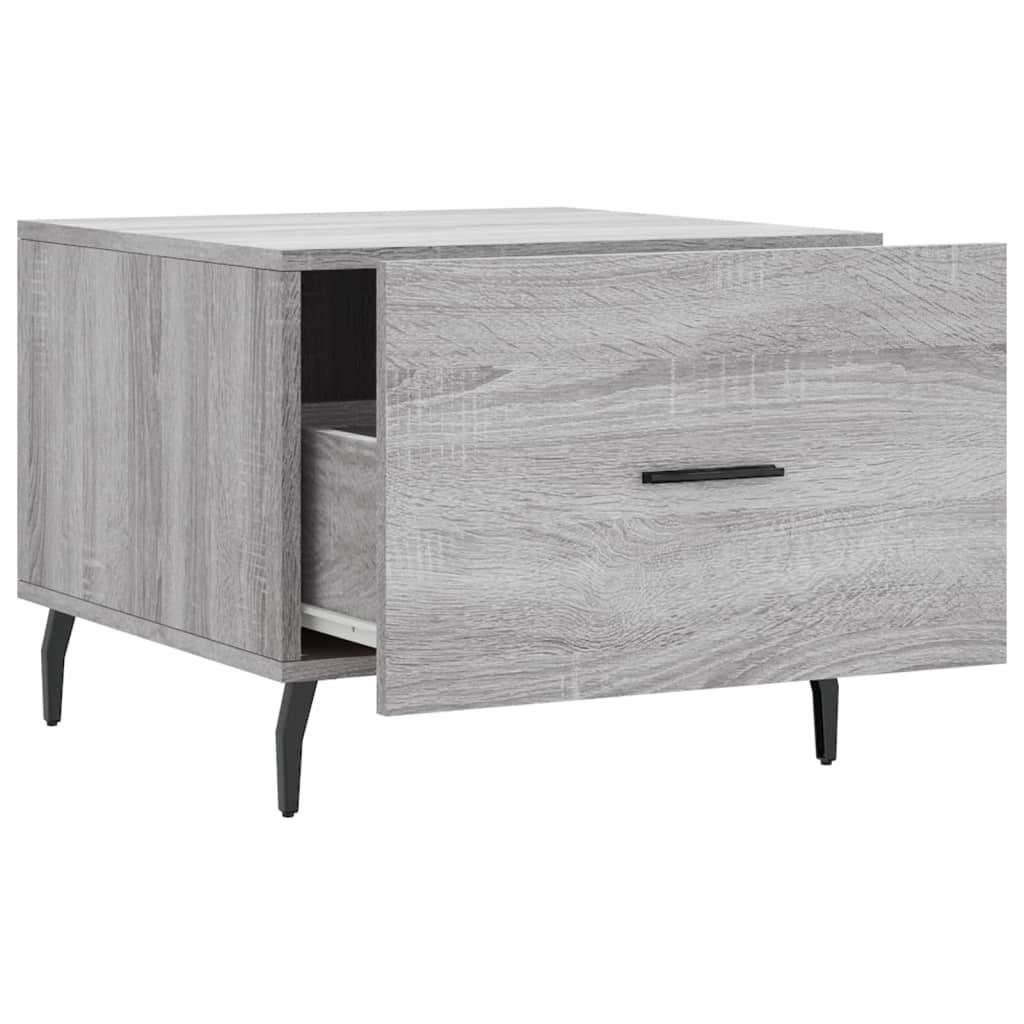 vidaXL Coffee Tables 2 pcs Grey Sonoma 50x50x40 cm Engineered Wood