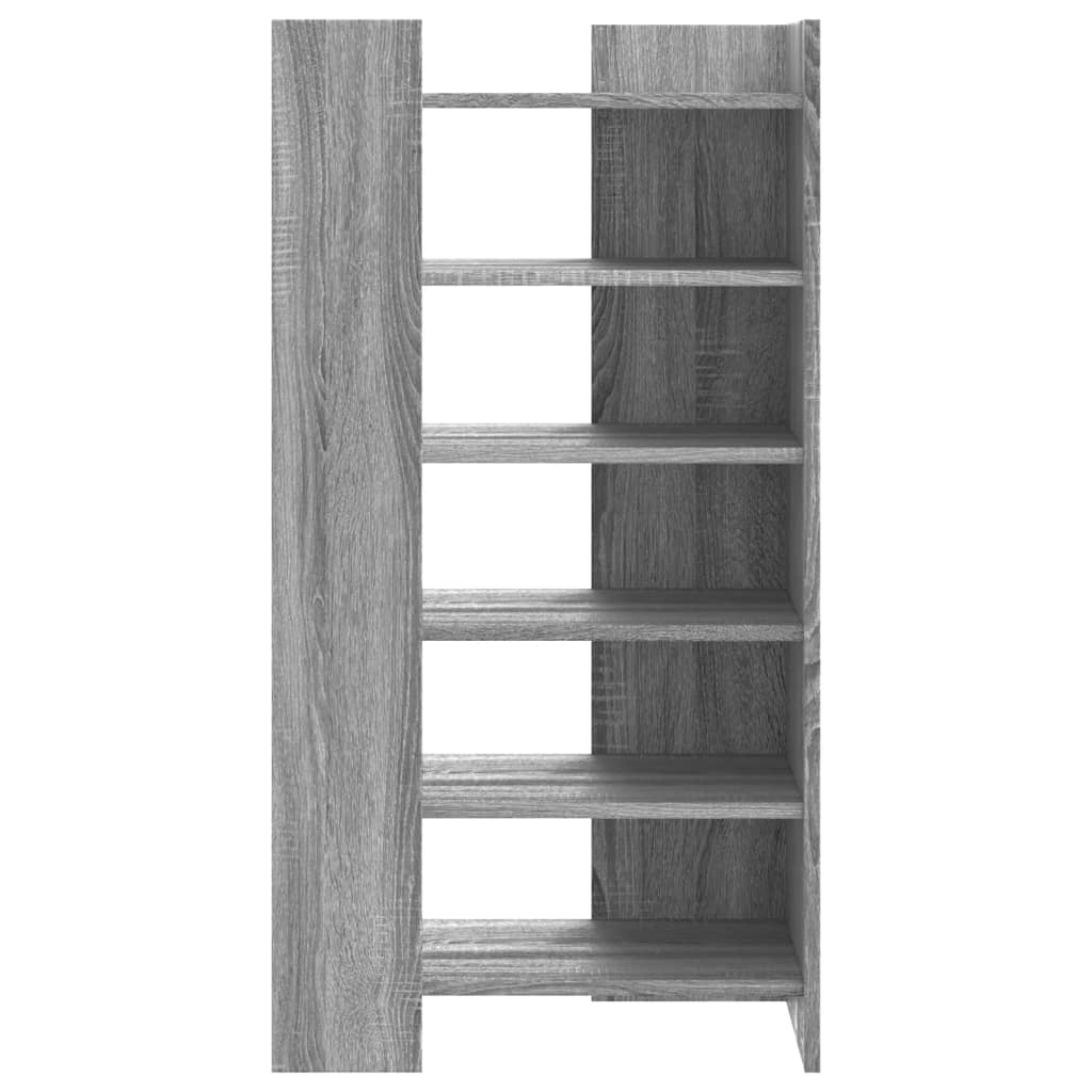 vidaXL Shoe Cabinet Grey Sonoma 52x37.5x100 cm Engineered Wood