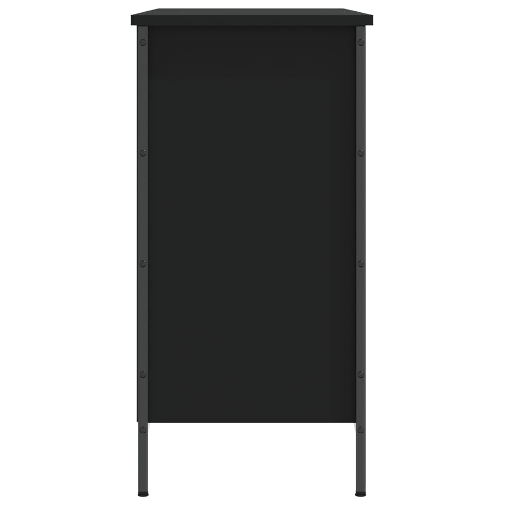 vidaXL Shoe Cabinet Black 100x35x70 cm Engineered Wood