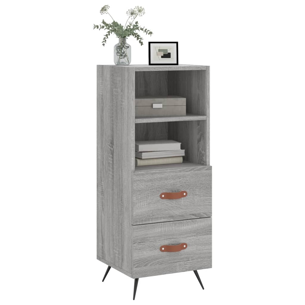 vidaXL Sideboard Grey Sonoma 34.5x34x90 cm Engineered Wood