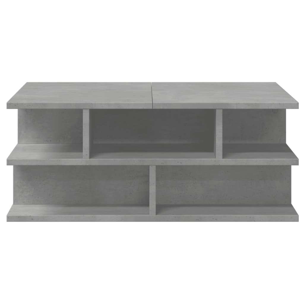 vidaXL Coffee Table Concrete Grey 70x70x29 cm Engineered Wood