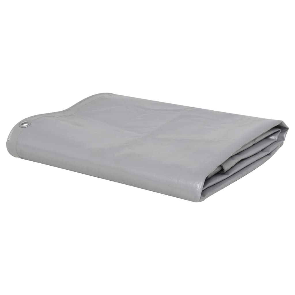 vidaXL Tarpaulin 650 g/m² 6x8 m Grey