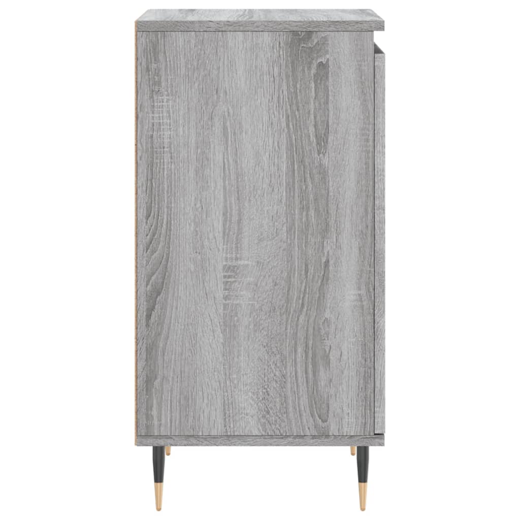 vidaXL Sideboards 2 pcs Grey Sonoma 40x35x70 cm Engineered Wood