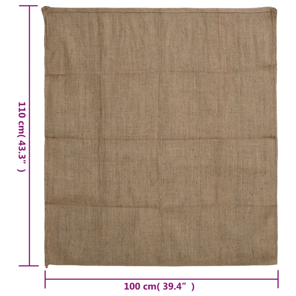 vidaXL Jute Sacks 10 pcs 100x110 cm 100% Jute 340 gsm