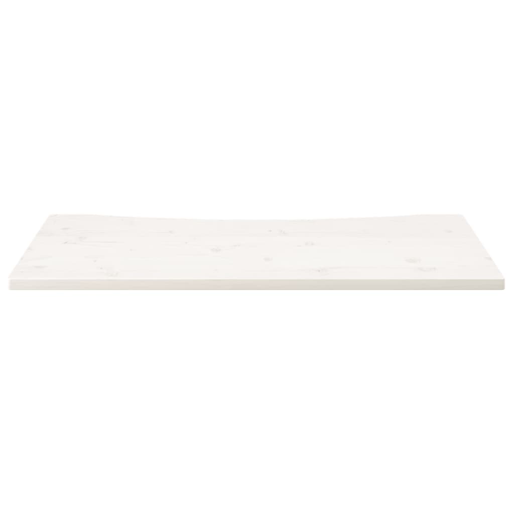 vidaXL Desk Top White 110x55x2.5 cm Solid Wood Pine