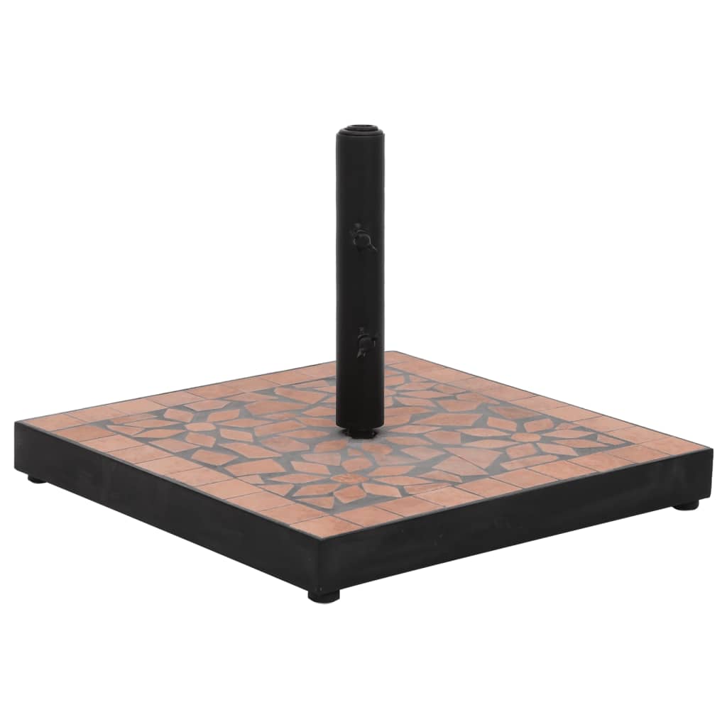 vidaXL Parasol Base Terracotta Square 12 kg