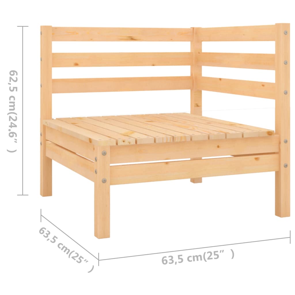 vidaXL 7 Piece Garden Lounge Set Solid Pinewood