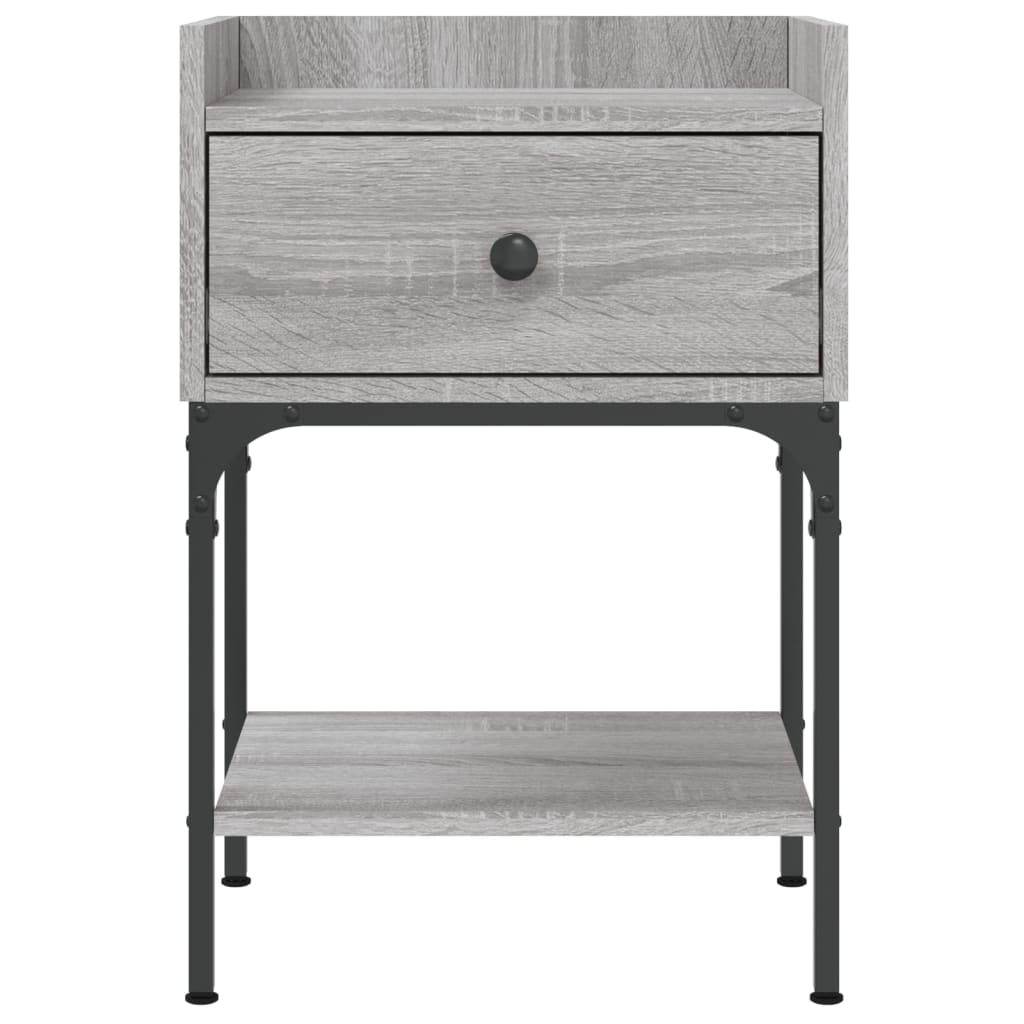 vidaXL Bedside Tables 2 pcs Grey Sonoma 40.5x31x60 cm Engineered Wood