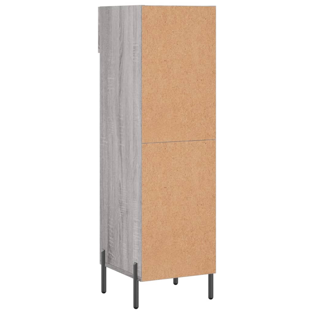 vidaXL Shoe Cabinet Grey Sonoma 30x35x105 cm Engineered Wood