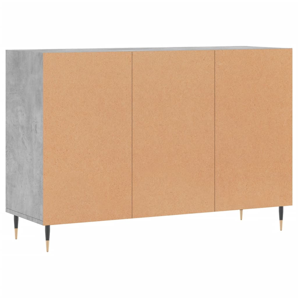 vidaXL Sideboard Concrete Grey 103.5x35x70 cm Engineered Wood