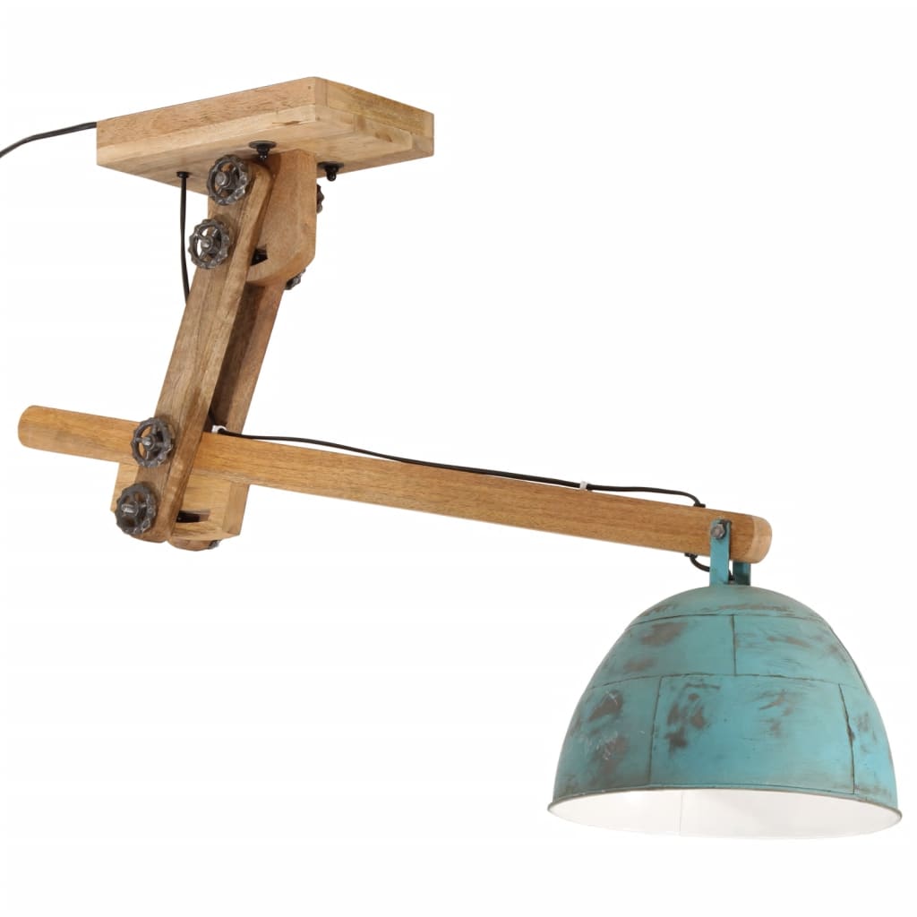 vidaXL Ceiling Lamp 25 W Distressed Blue 105x30x65-108cm E27