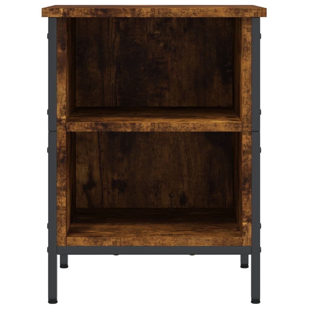 vidaXL Shoe Cabinet Smoked Oak 38x35x50 cm Engineered Wood