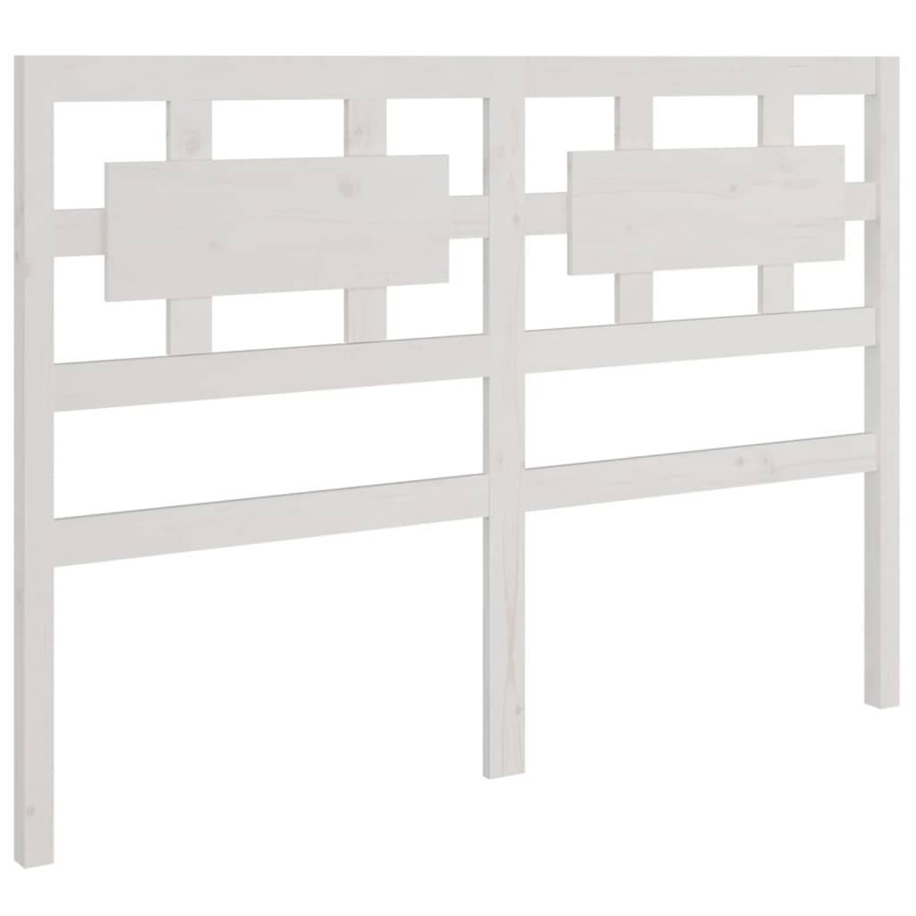 vidaXL Bed Frame without Mattress White 135x190 cm Double Solid Wood