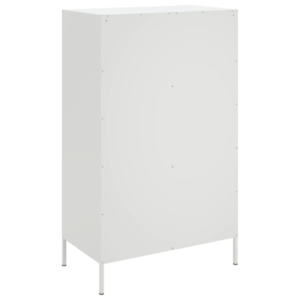 vidaXL Highboard White 68x39x113 cm Steel