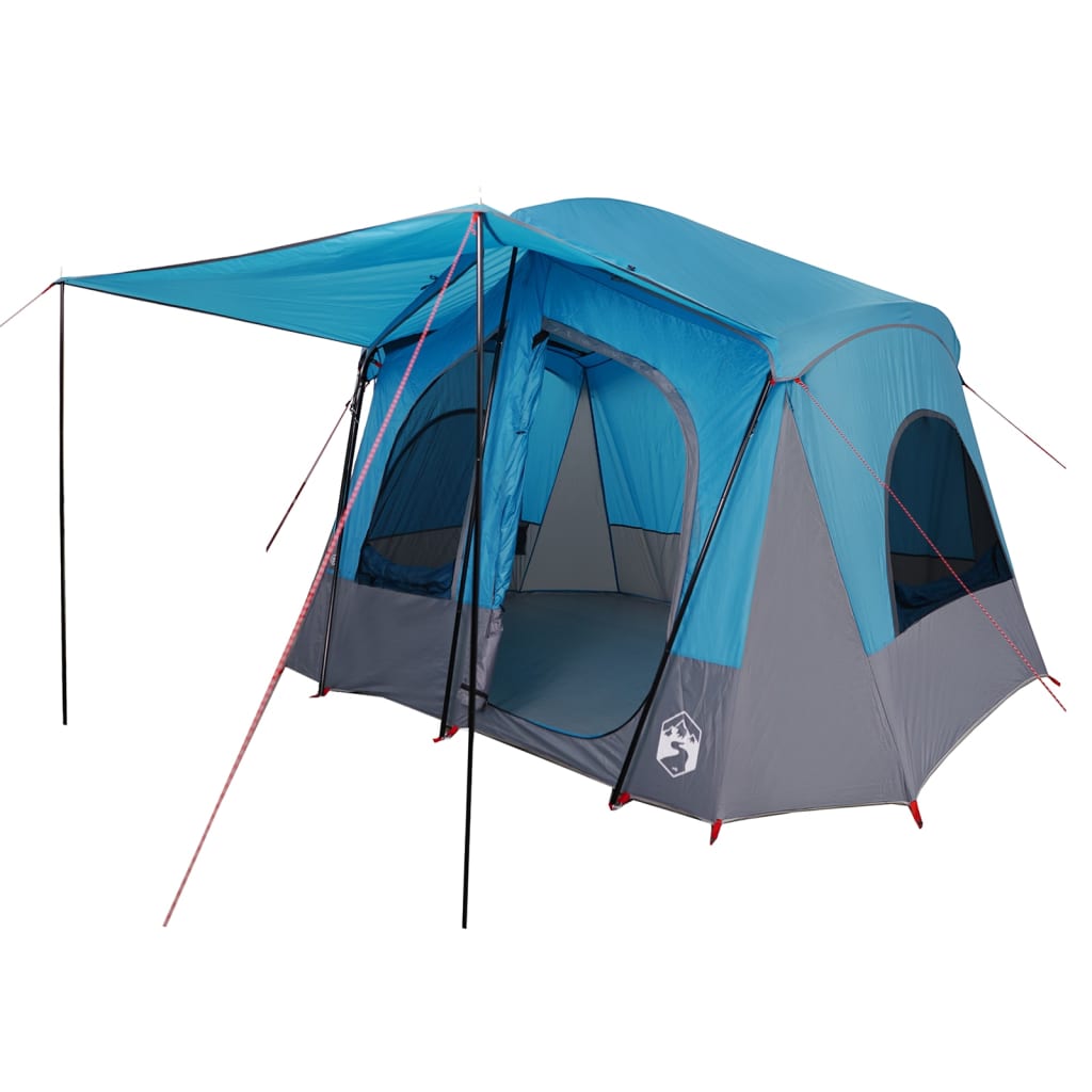 vidaXL Camping Tent Cabin 5-Person Blue Waterproof