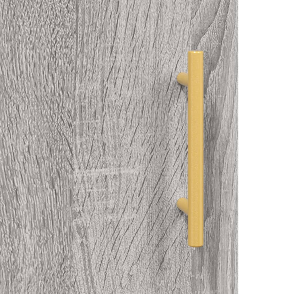 vidaXL Highboard Grey Sonoma 34.5x34x180 cm Engineered Wood