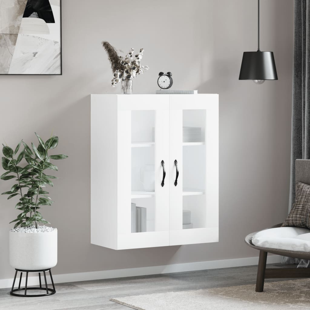 vidaXL Wall Mounted Cabinet White 69.5x34x90 cm Engineered Wood