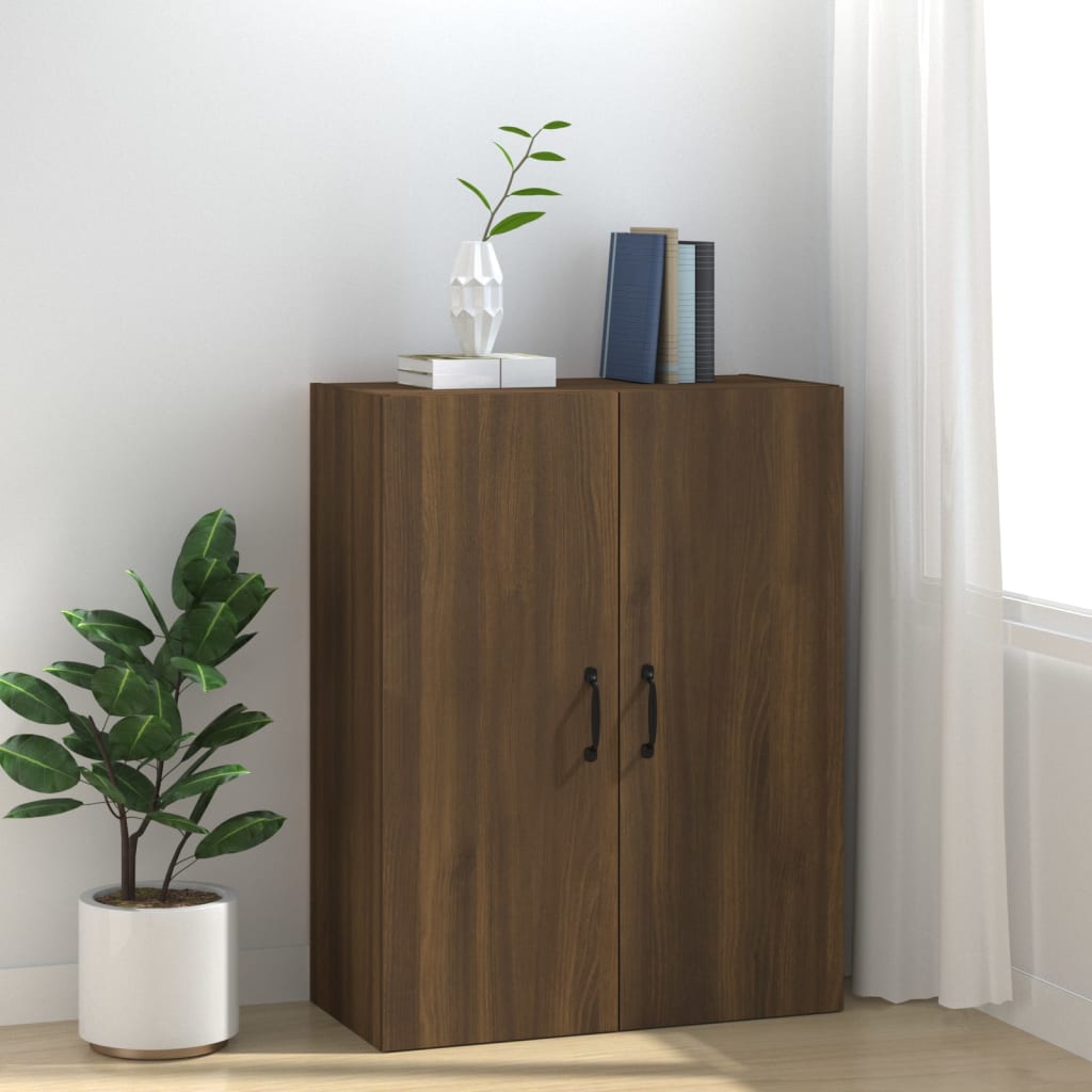 vidaXL Hanging Cabinet Brown Oak 69,5x34x90 cm Engineered Wood