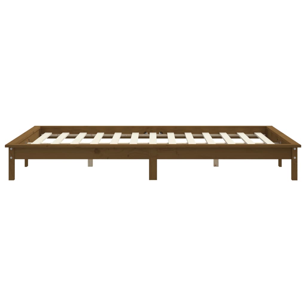 vidaXL Bed Frame without Mattress Honey Brown 160x200 cm Solid Wood