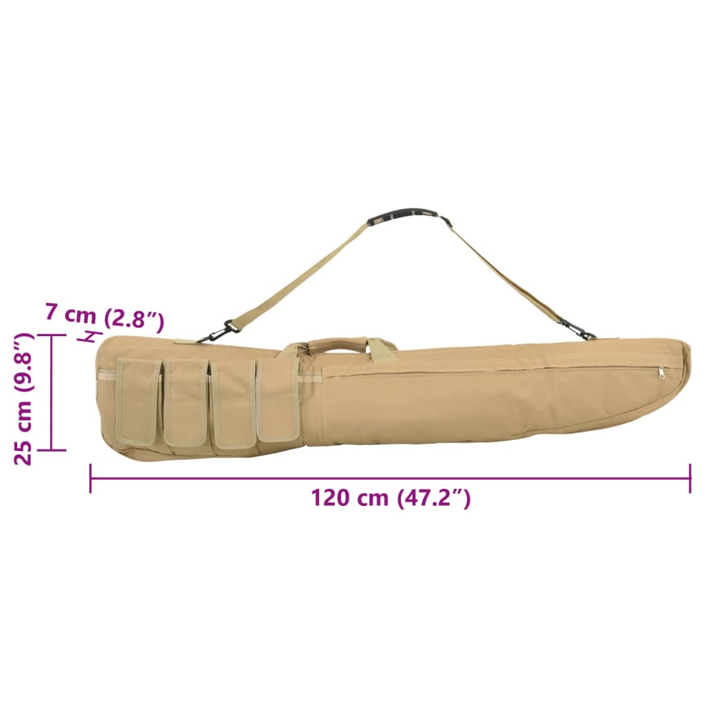 vidaXL Rifle Bag with Shoulder Strap 120 cm Oxford Fabric