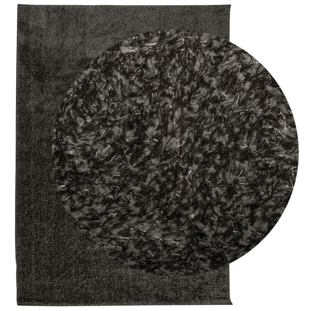 vidaXL Rug ISTAN High Pile Shiny Look Anthracite 200x280 cm