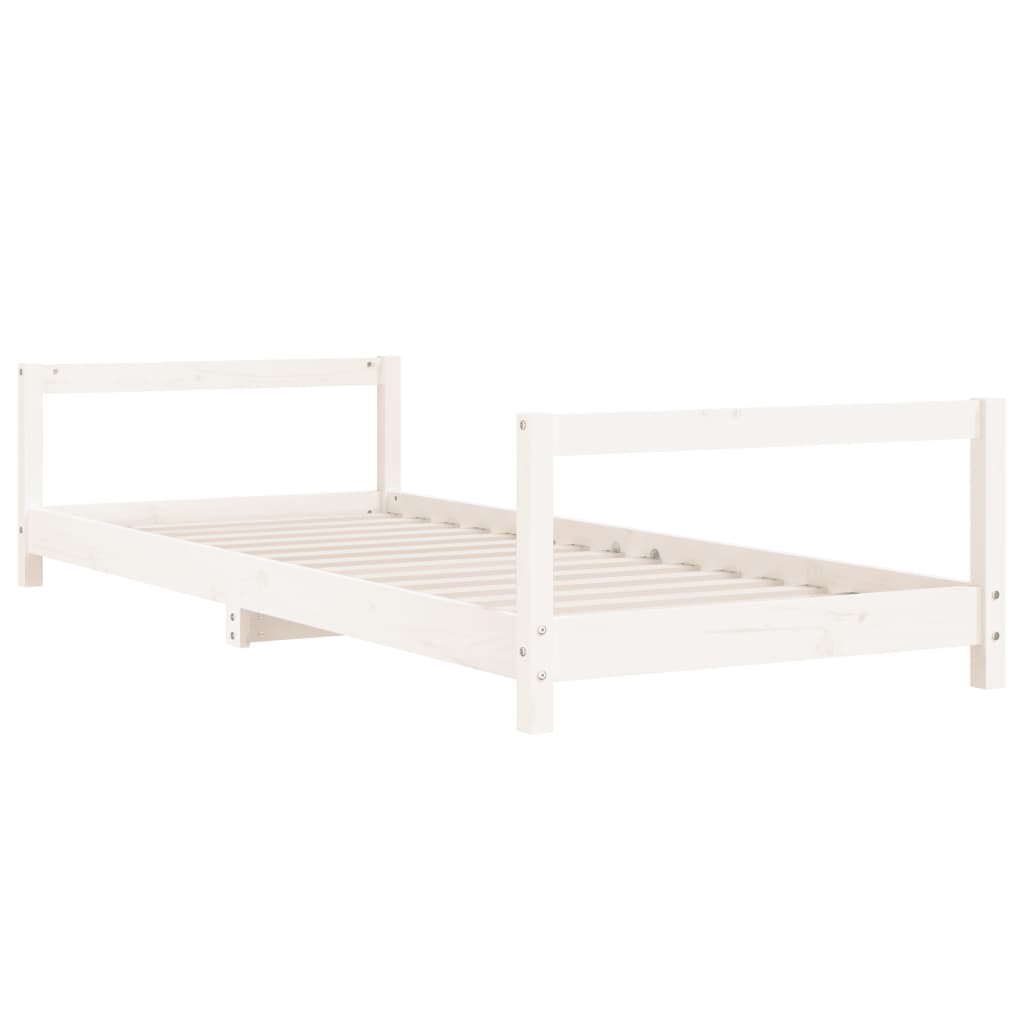 vidaXL Kids Bed Frame White 80x200 cm Solid Wood Pine