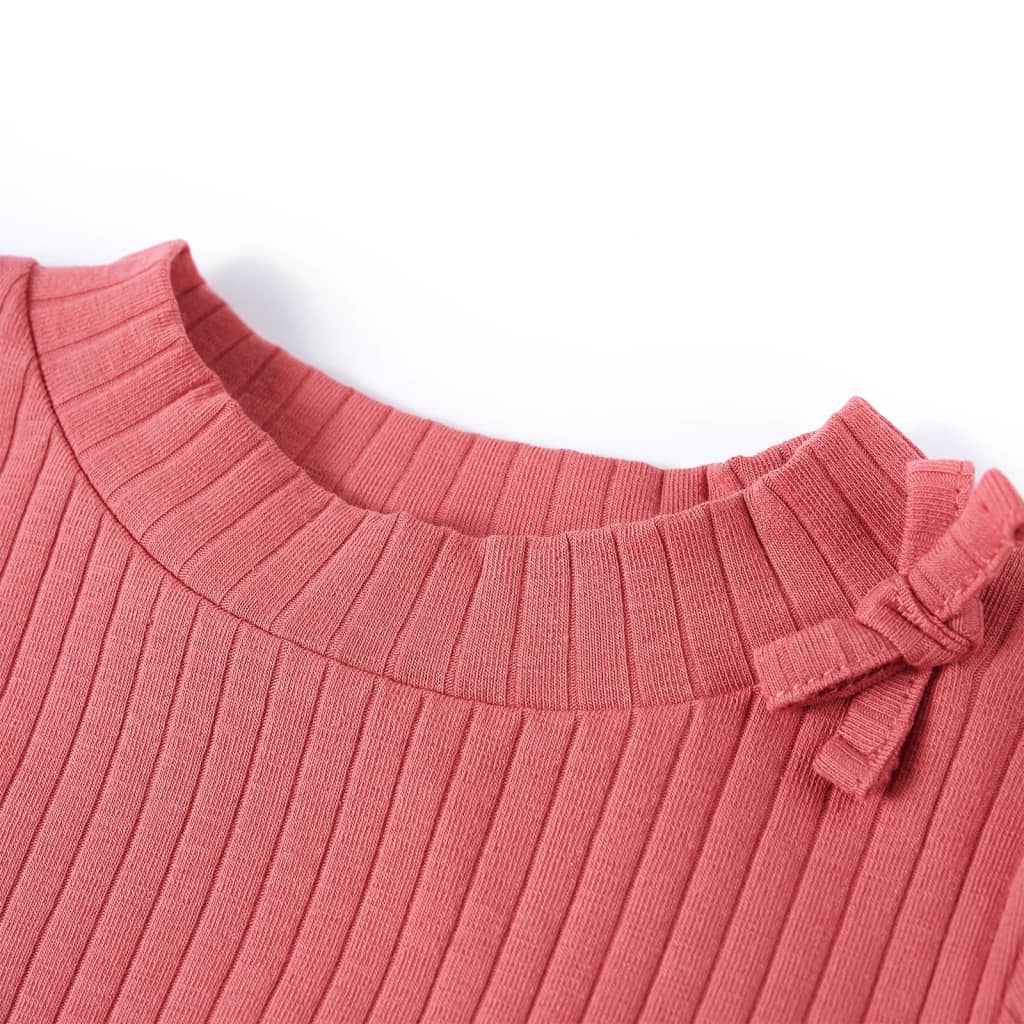 Kids' T-shirt with Long Sleeves Old Pink 140