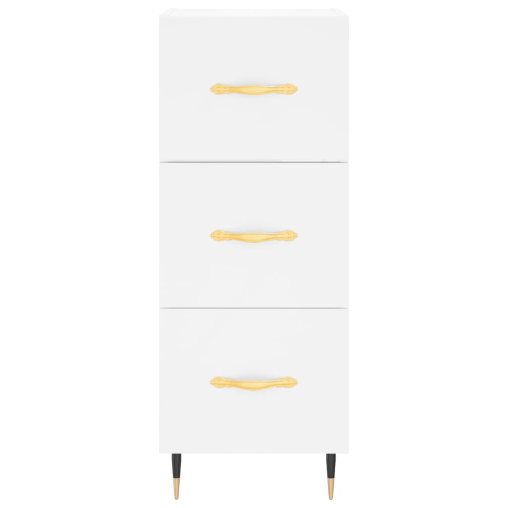 vidaXL Highboard White 34.5x34x180 cm Engineered Wood