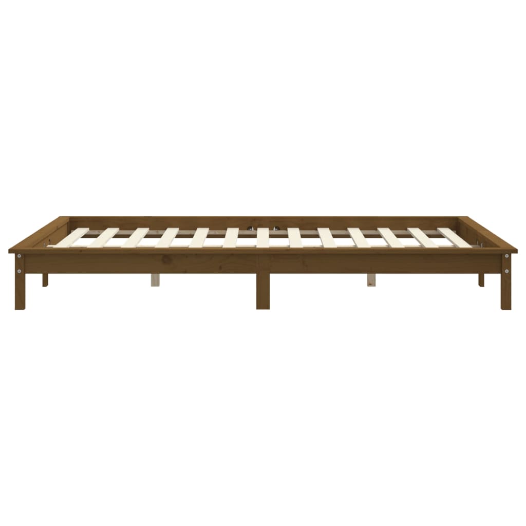 vidaXL Bed Frame without Mattress Honey Brown 120x200 cm Solid Wood