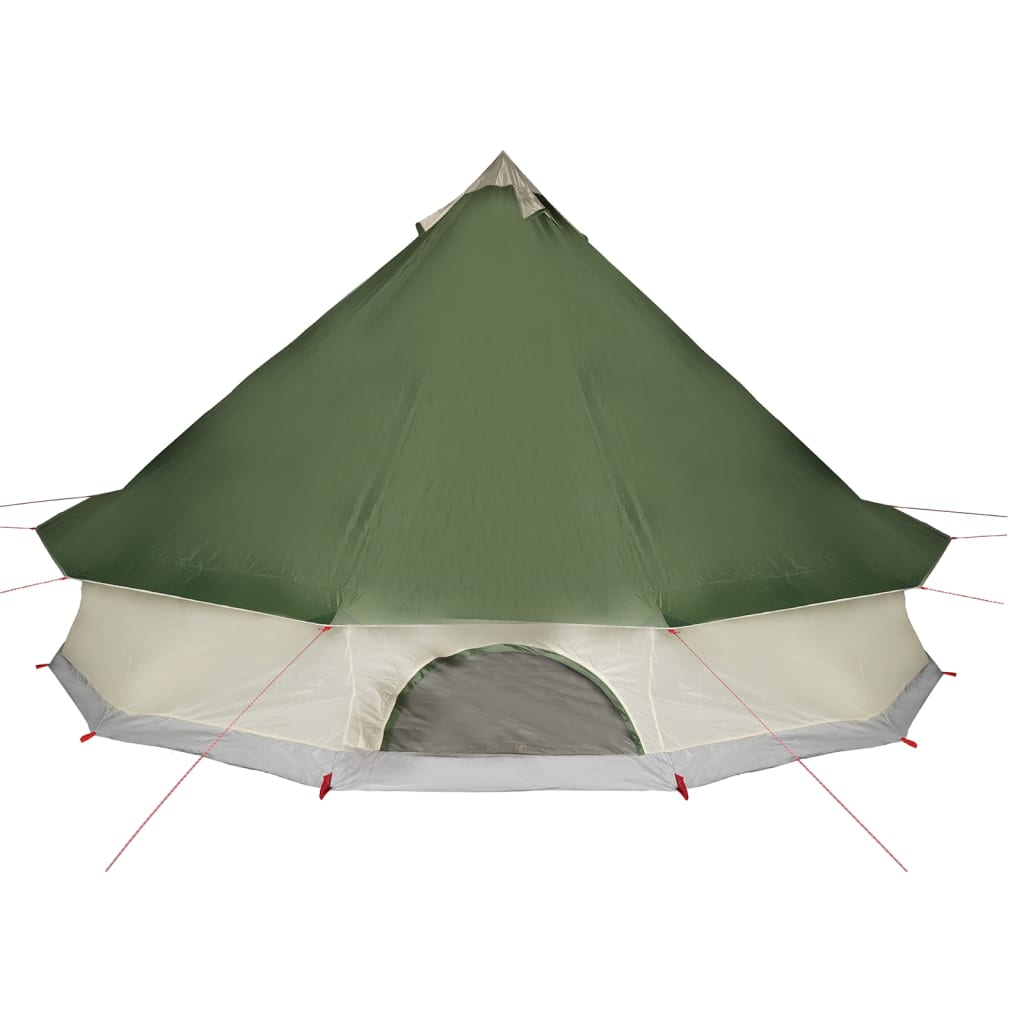 vidaXL Family Tent Tipi 8-Person Green Waterproof