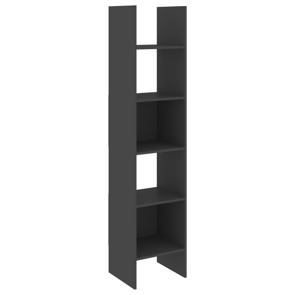 vidaXL Book Cabinet Grey 40x35x180 cm Engineered Wood