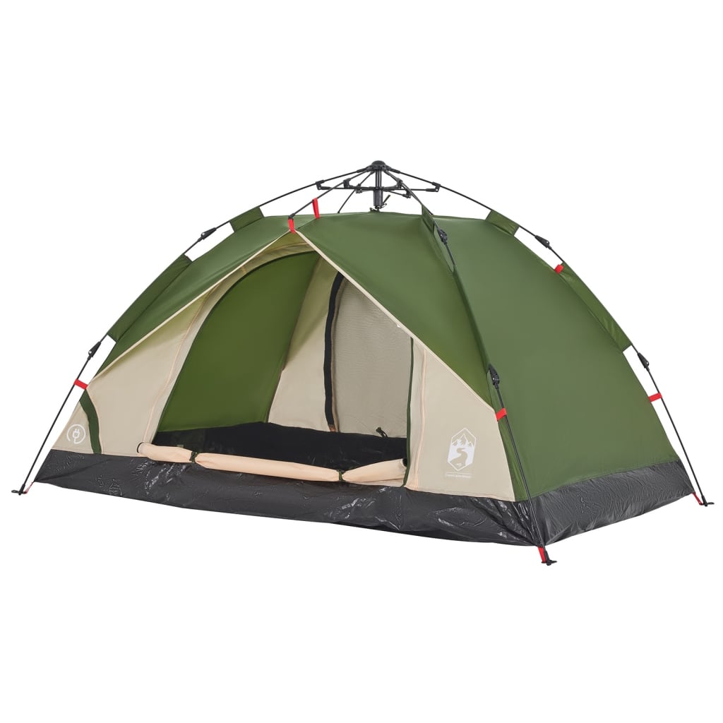 vidaXL Camping Tent Dome 2-Person Green Quick Release